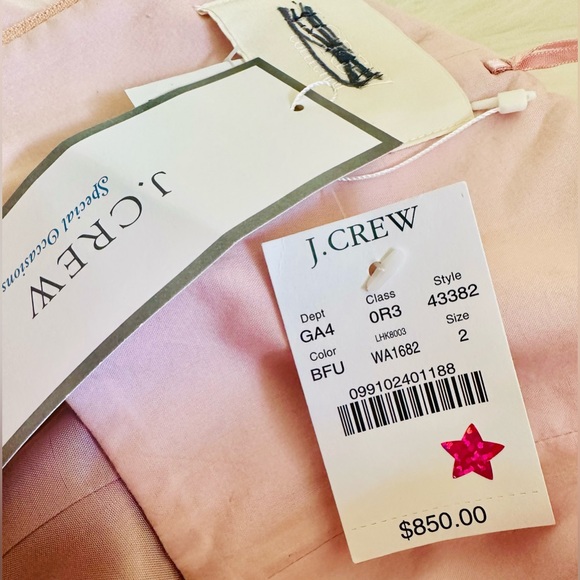 NWT J. Crew Floral Strapless Dress Retail $850 - Picture 5 of 5